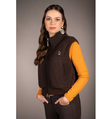 Kamizelka jeździecka polarowa Arezzo Teddy beż L