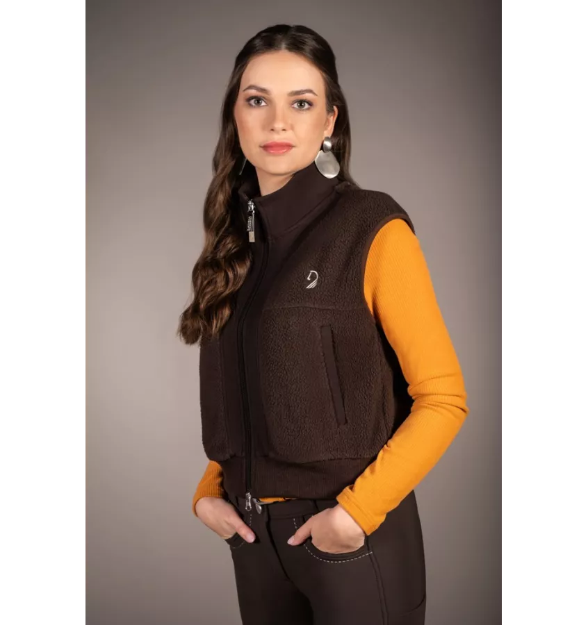 Kamizelka jeździecka polarowa Arezzo Teddy beż L