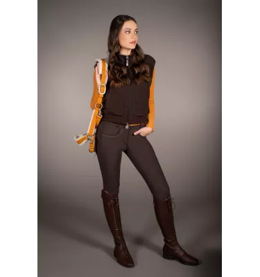 Kamizelka jeździecka polarowa Arezzo Teddy beż L