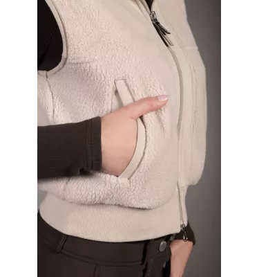 Kamizelka jeździecka polarowa Arezzo Teddy beż L