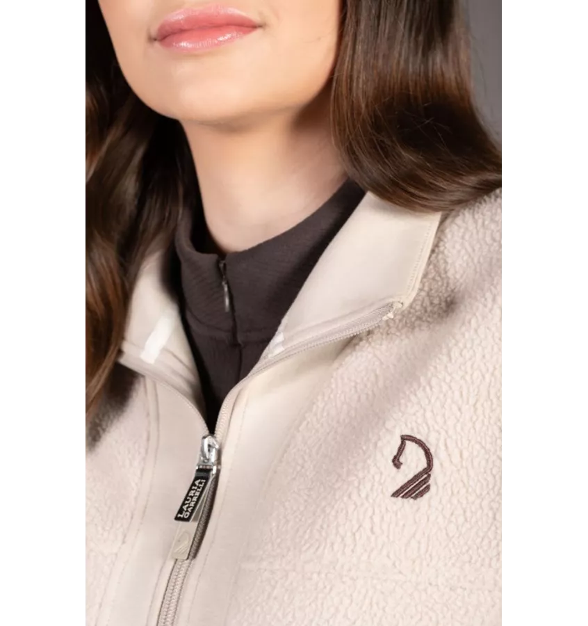 Kamizelka jeździecka polarowa Arezzo Teddy beż L