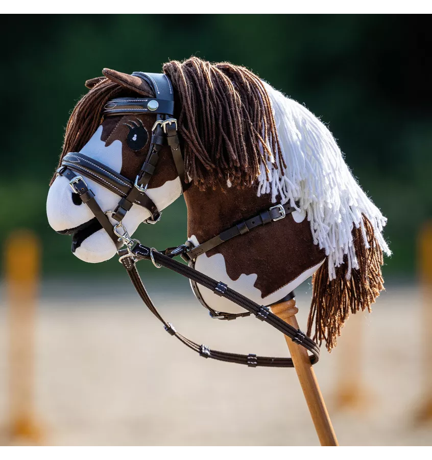 Ogłowie dla konika Hobby Horse brązowe