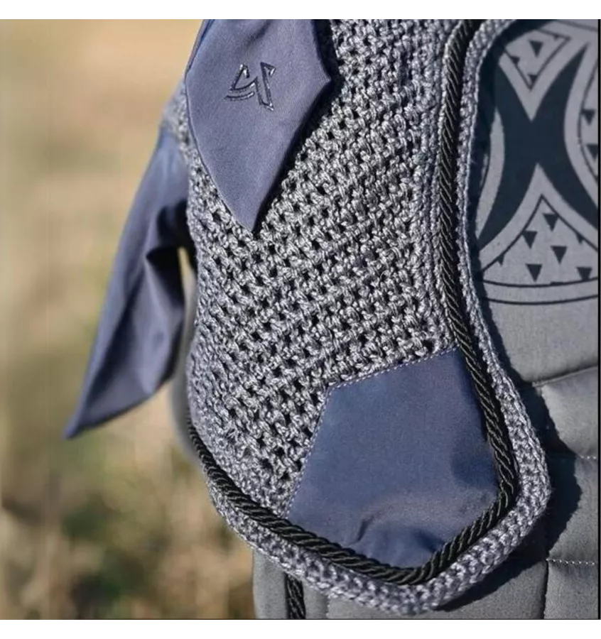 Nauszniki dla konia Modia szary full