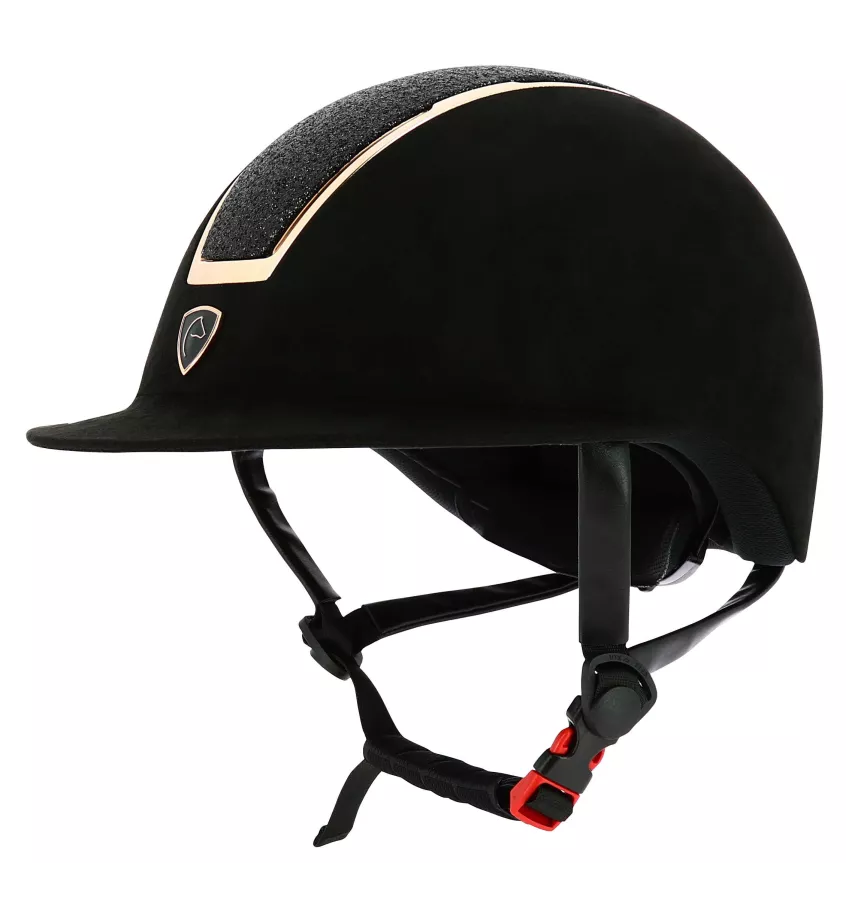 Kask jeździecki Equitheme Glint Lame z brokatem L