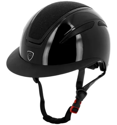 Kask jeździecki Equitheme Agris Glossy z szerokim daszkiem  59-61