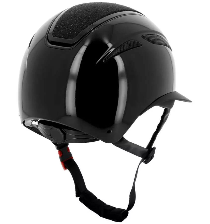 Kask jeździecki Equitheme Agris Glossy z szerokim daszkiem  59-61