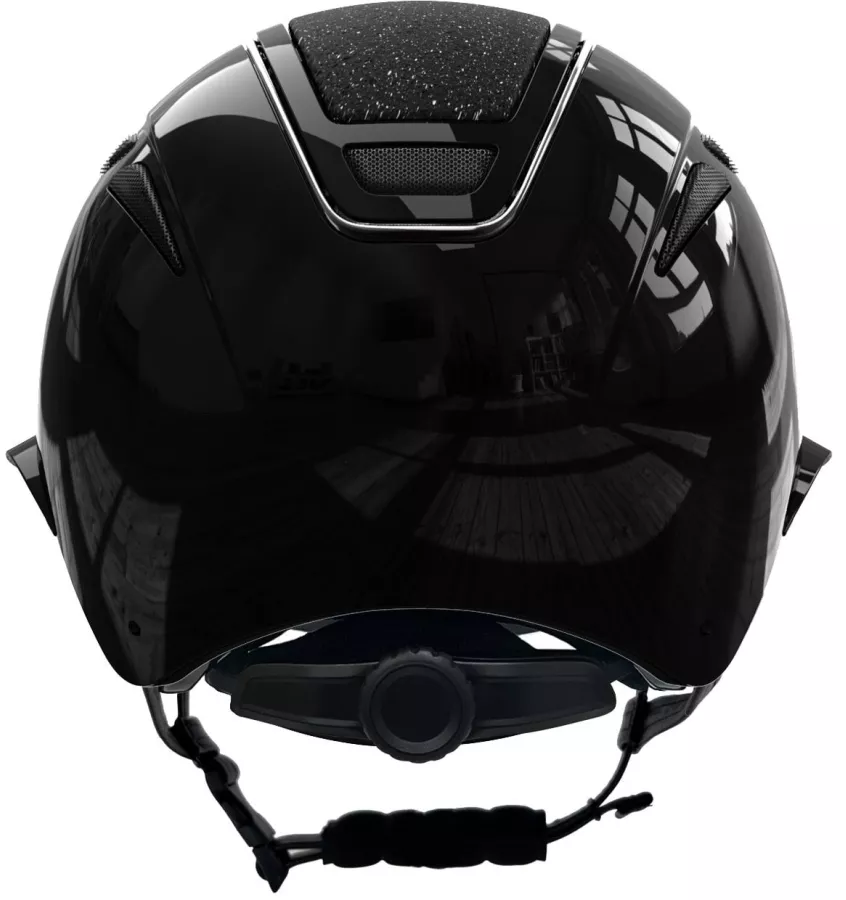 Kask jeździecki Elite lakierowany z szerokim daszkiem L 59-61