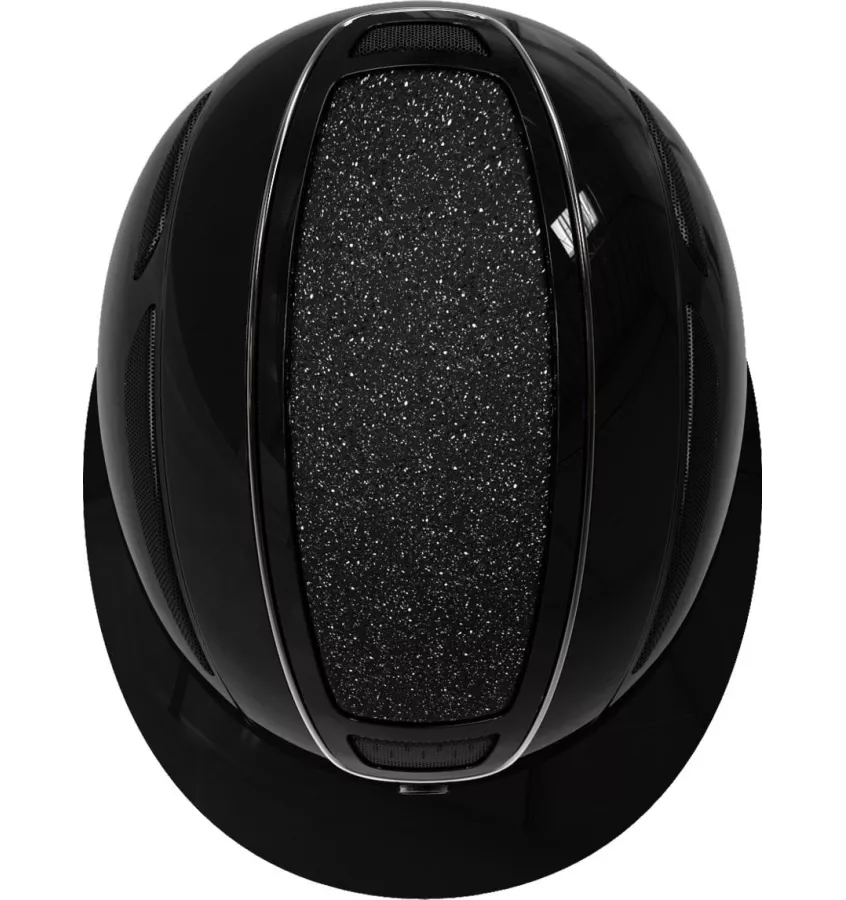 Kask jeździecki Elite lakierowany z szerokim daszkiem L 59-61