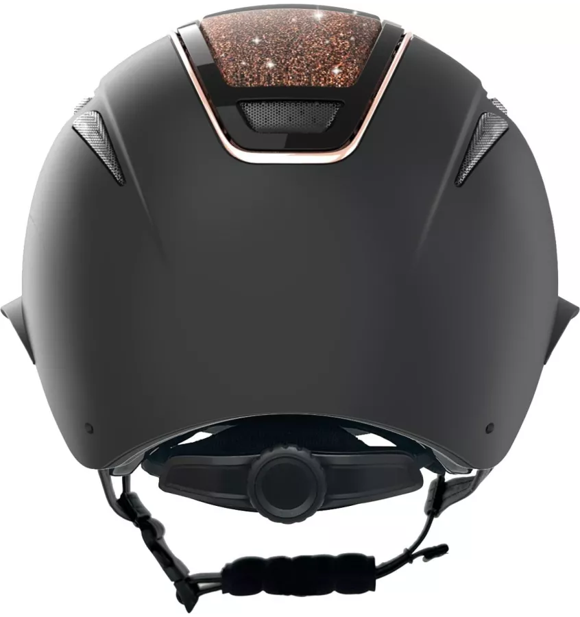 Kask jeździecki Elite z brokatem z szerokim daszkiem L 59-61