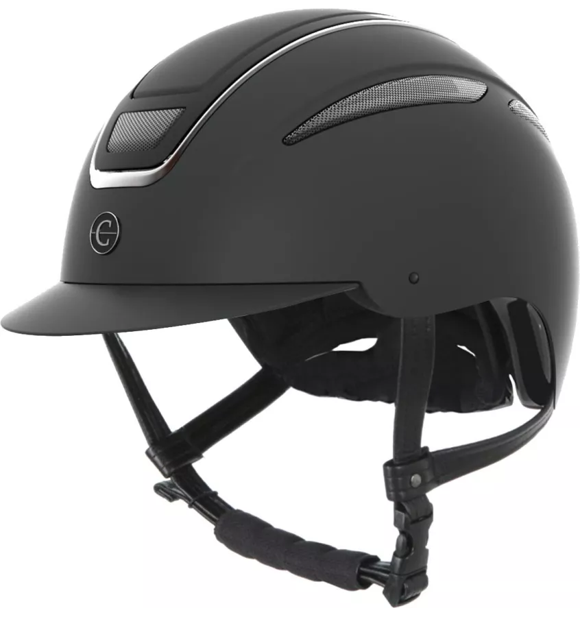 Kask jeździecki Elite czarny mat L 59-61