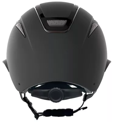 Kask jeździecki Elite z szerokim daszkiem czarny mat L 59-61