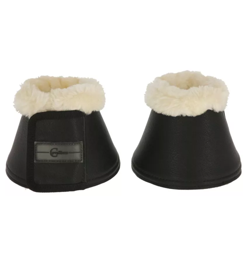 Kaloszki dla konia z futerkiem czarny cob