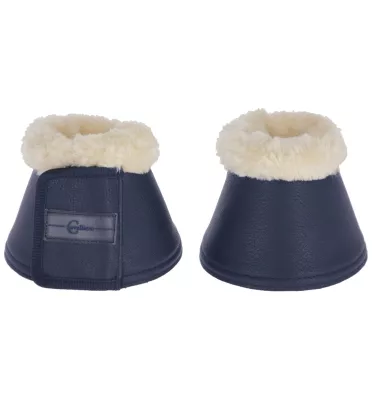 Kaloszki dla konia z futerkiem czarny cob