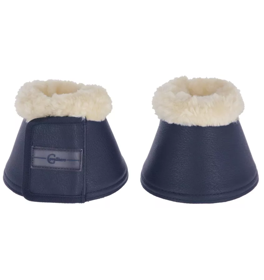 Kaloszki dla konia z futerkiem czarny cob