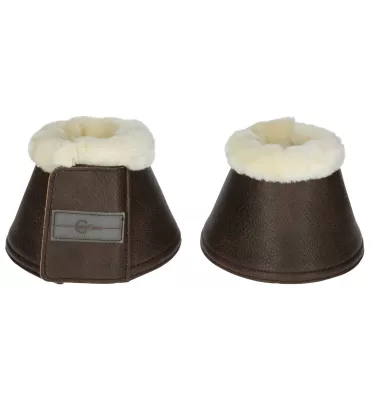 Kaloszki dla konia z futerkiem czarny cob