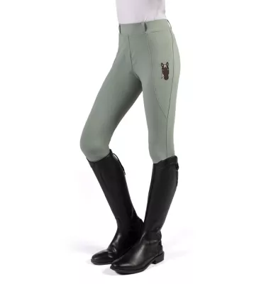 Legginsy jeździeckie dziecięce Mia brąz 110/116
