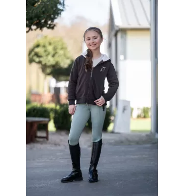 Legginsy jeździeckie dziecięce Mia brąz 110/116