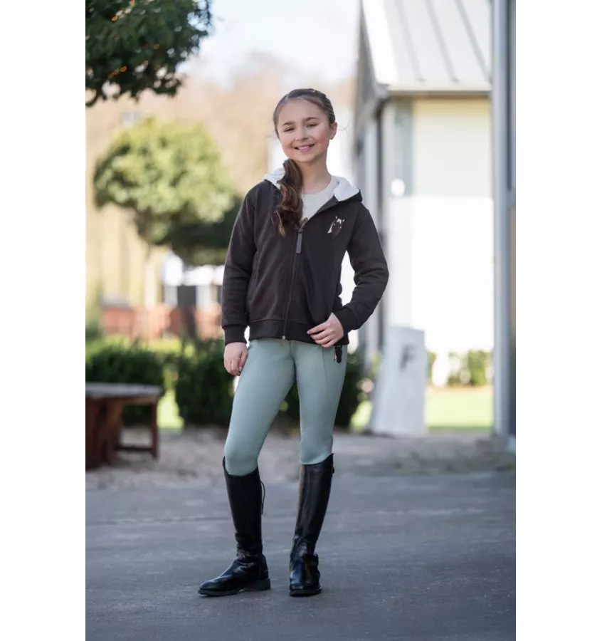 Legginsy jeździeckie dziecięce Mia brąz 110/116