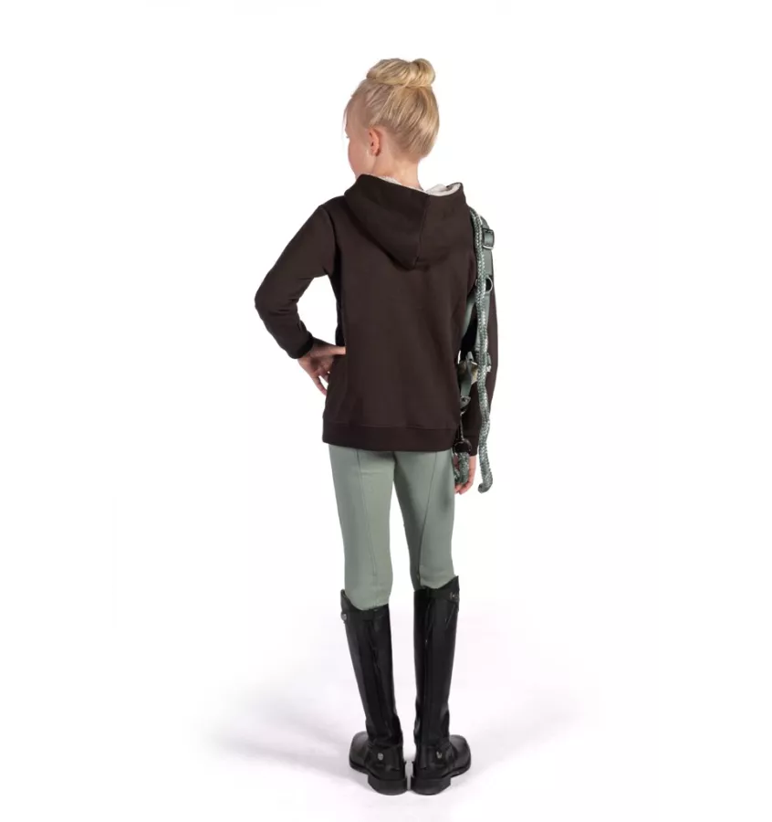 Legginsy jeździeckie dziecięce Mia brąz 110/116