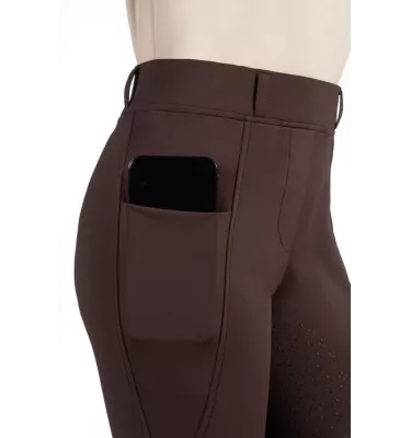 Legginsy jeździeckie dziecięce Mia brąz 110/116