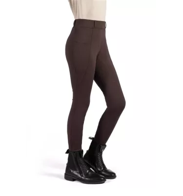 Legginsy jeździeckie dziecięce Mia brąz 110/116