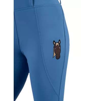 Legginsy jeździeckie dziecięce Mia brąz 110/116