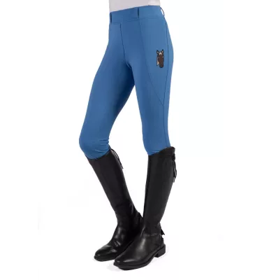 Legginsy jeździeckie dziecięce Mia brąz 110/116