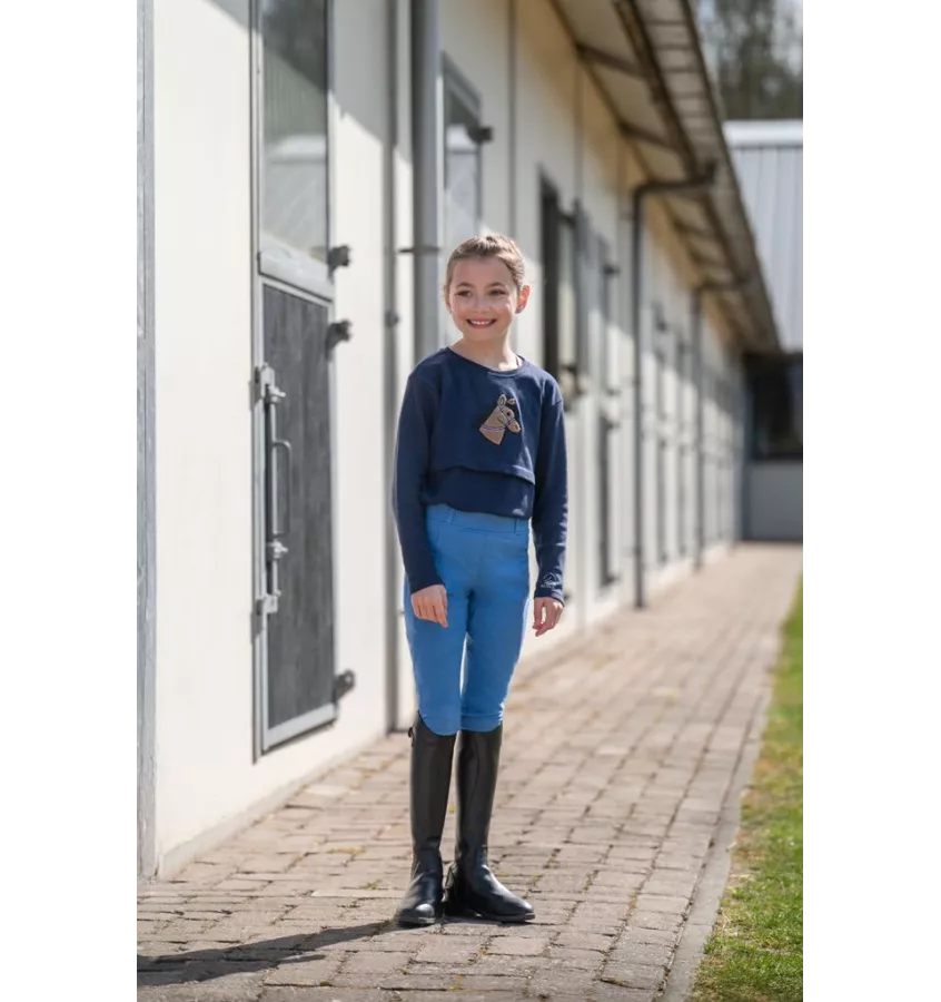 Legginsy jeździeckie dziecięce Mia brąz 110/116