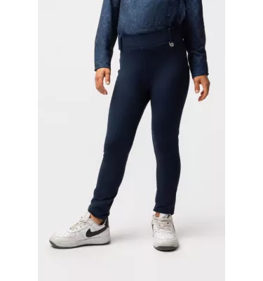 Legginsy jeździeckie dziecięce Dea Termo granat 134/140