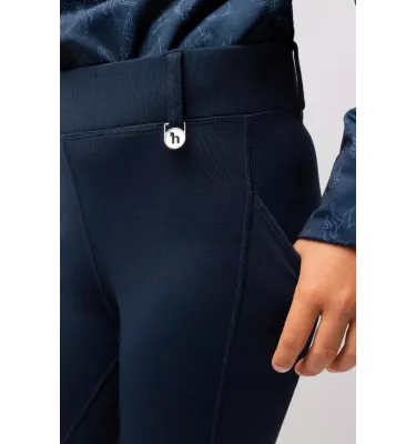Legginsy jeździeckie dziecięce Dea Termo granat 134/140