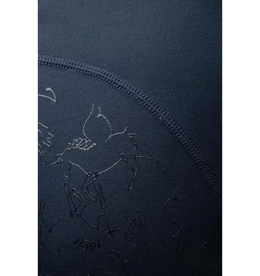 Legginsy jeździeckie dziecięce Dea Termo granat 134/140