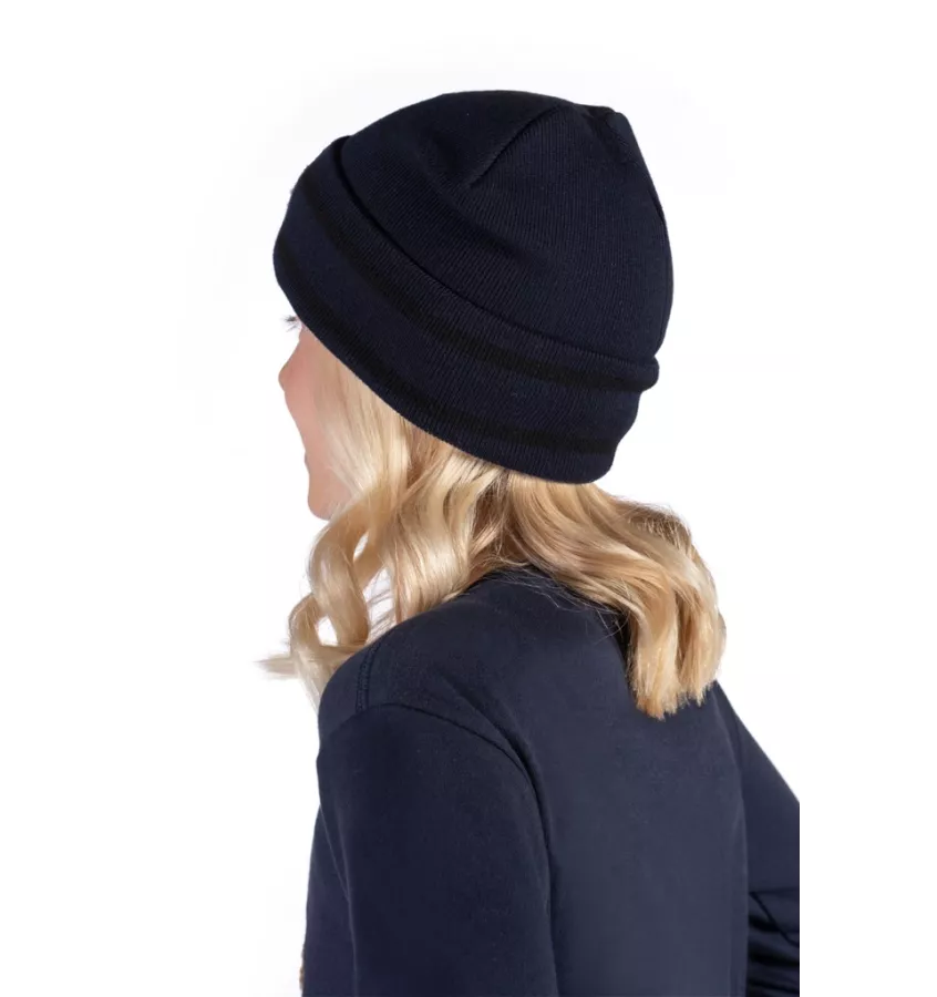 Czapka zimowa z koniem dla dzieci brąz