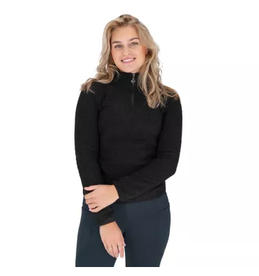 Polarowa bluza jeździecka Teddie czarny 32