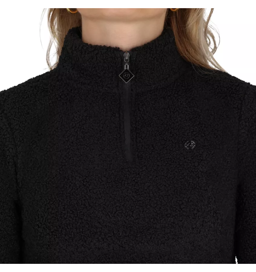 Polarowa bluza jeździecka Teddie czarny 32