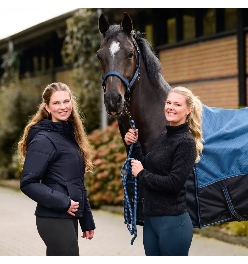 Polarowa bluza jeździecka Teddie czarny 32