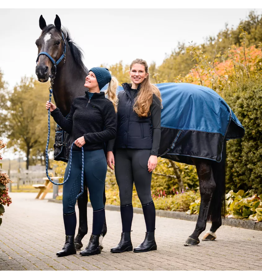 Polarowa bluza jeździecka Teddie czarny 32