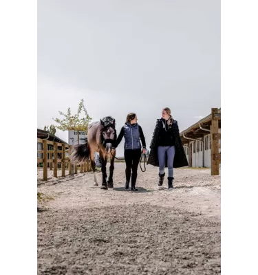 Długa kurtka jeździecka Equitheme Je t'aime Vanessa L