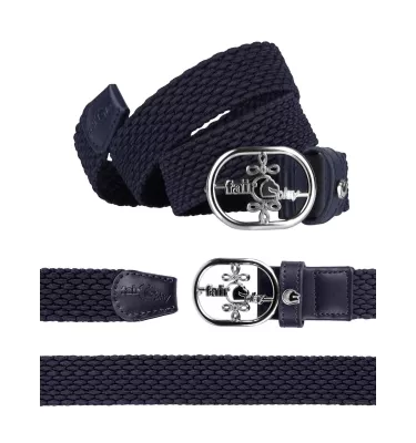 Elastyczny pasek do bryczesów Fair Play Joelle czarny L/XL