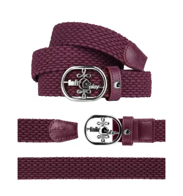 Elastyczny pasek do bryczesów Fair Play Joelle czarny L/XL