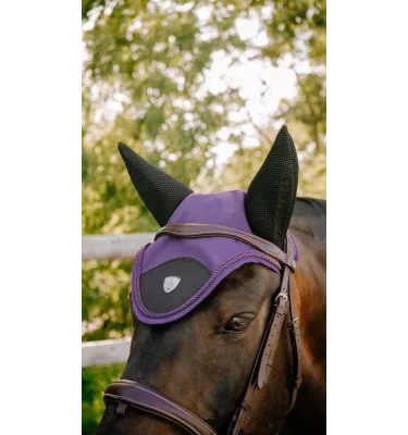 Nauszniki dla konia Combo Master czarny full