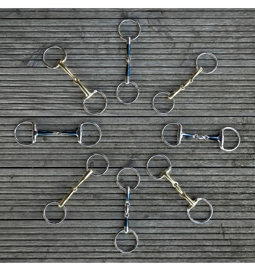 Wędzidło oliwkowe eggbut pojedynczo łamane anatomiczne sweet iron 12,5