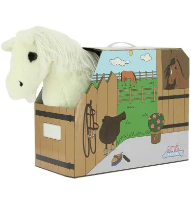 Pluszowy konik dla dzieci PONY ACADEMY Caramel beż