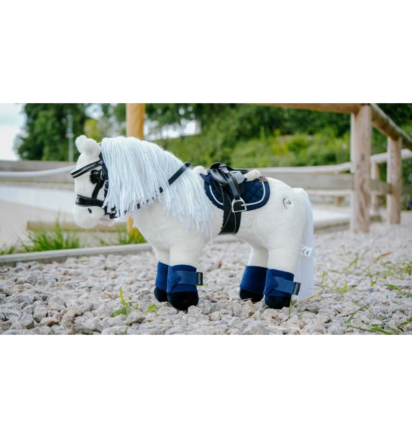 Mini ogłowie z cekinami dla koników PONY ACADEMY czarny