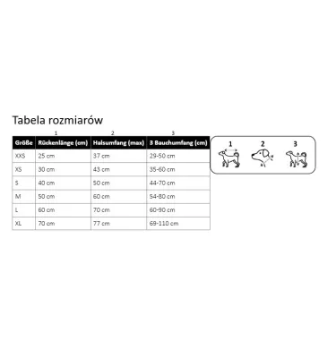 Płaszcz dla psa z polarem HKM Buddy L