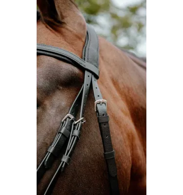 Ogłowie rajdowe dla konia Endurance Pop czarny cob