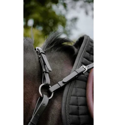 Napierśnik rajdowy dla konia Endurance Pop czarny cob