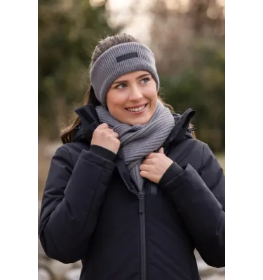 Opaska jeździecka zimowa granat jesień-zima 2025/2026 czarny