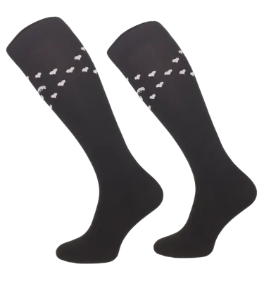 Podkolanówki jeździeckie serca