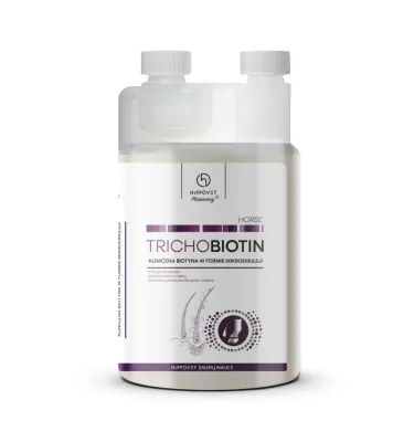 Hippovet Pharmacy TrichoBiotin Biotyna dla koni w płynie 1l