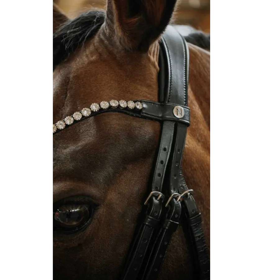 Ogłowie dla konia Diams czarny full